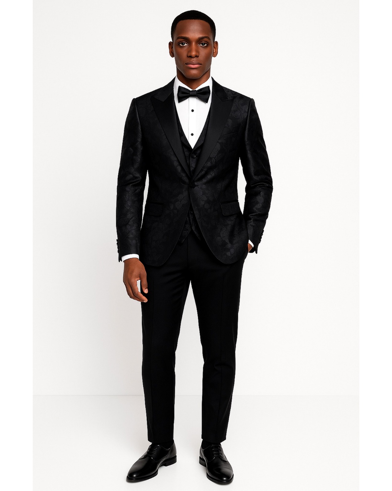 black Italian Cut Slim Fit Tux 