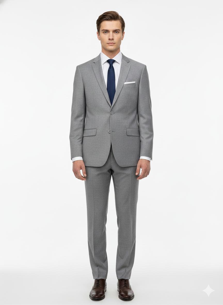 medium grey suit Italian cut  