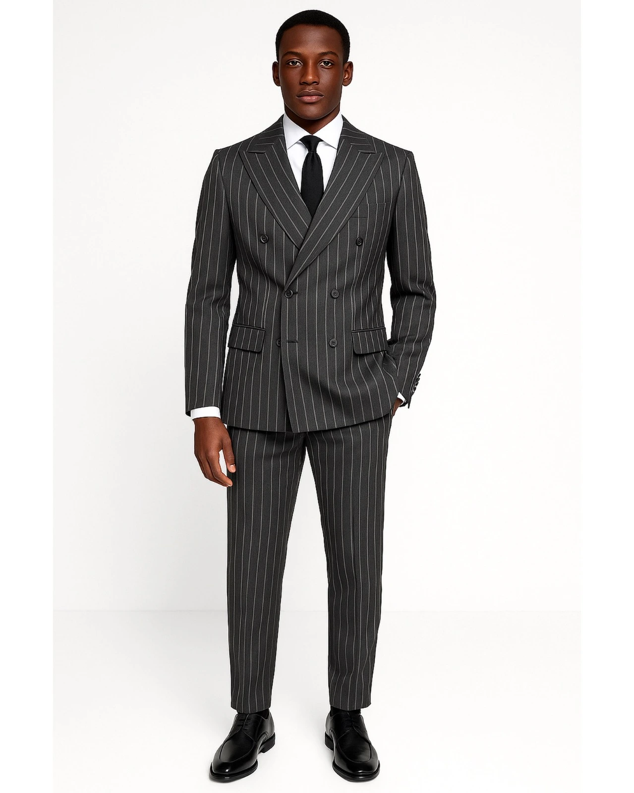 Italian Cut Slim Fit Suit Peak Label DB