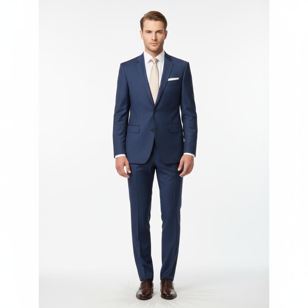 Navy  blue suit Italian cut  