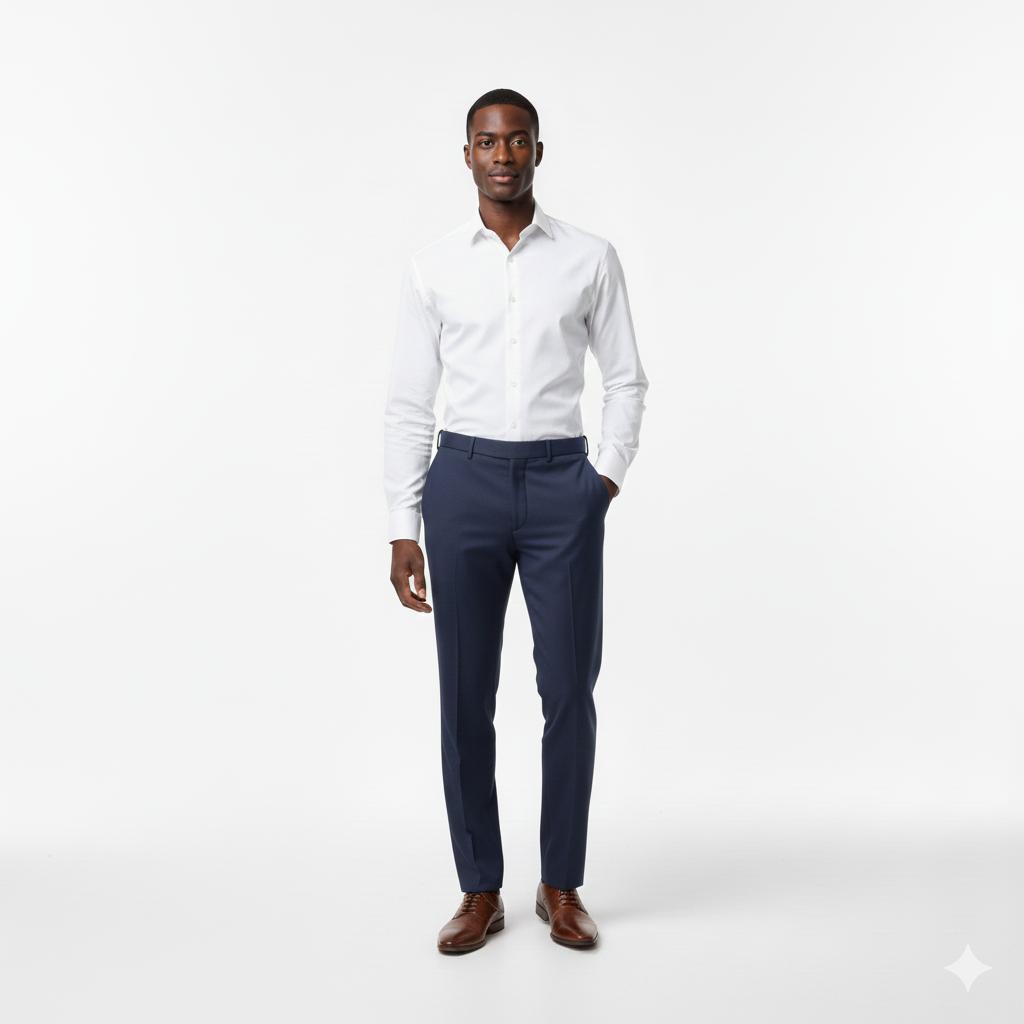 Navy Dress Pant Slim Fit 