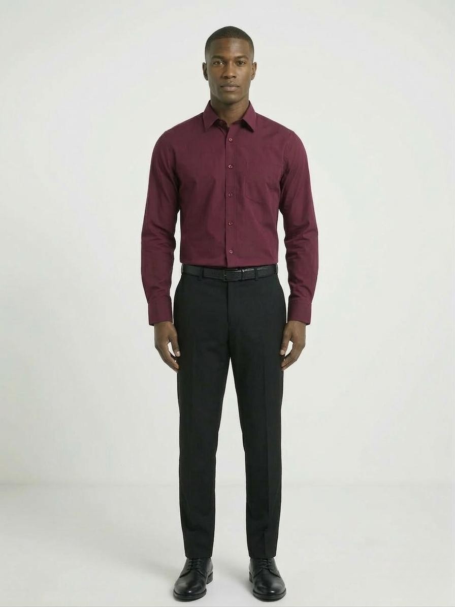 Burgundy dress Shirt